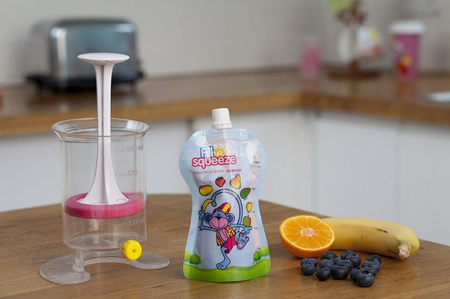 Fill'n Squeeze SUPER MEGA zestaw startowy, 15 saszetek + łyżeczka