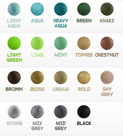 Świecące kule COTTON BALLS  2B Cute, 35 sztuk