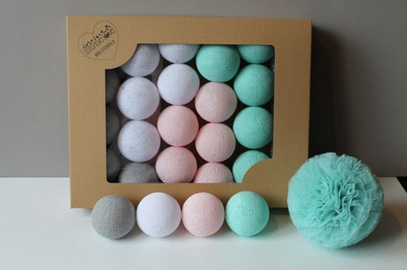 Świecące kule COTTON BALL zestaw Mariposa 50 sztuk