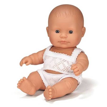 Miniland Baby Lalka dziewczynka Europejka 21cm 